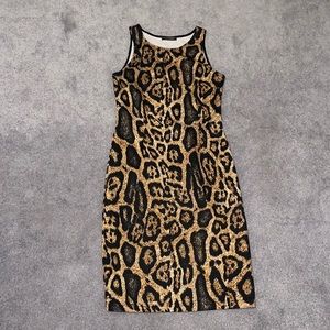 Cheetah print dress